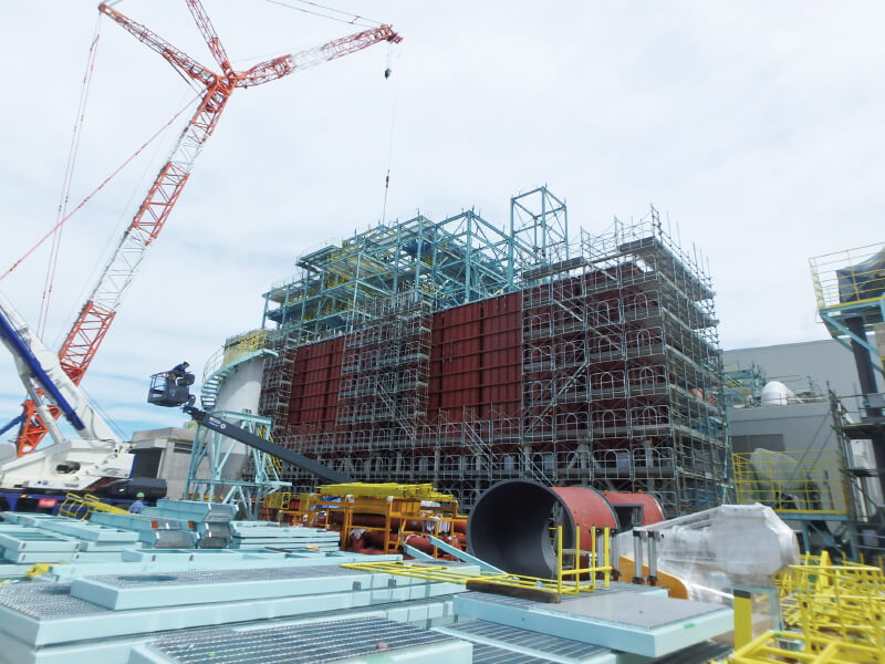 水上組の事業 発電設備の定期メンテナンス